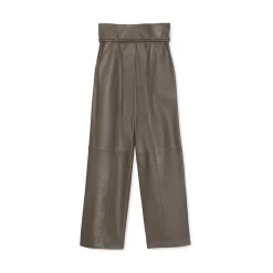 La Rando Trousers-- Bernal Pants - Soft Lambskin - Grey - Artisan Pants - Luxury High Quality Leather - Avvenice
