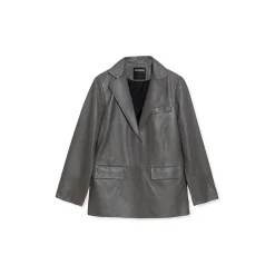 La Rando Jackets-- Ezpeleta Blazer - Soft Lambskin - Grey - Artisan Jacket - Luxury High Quality Leather - Avvenice
