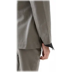 La Rando Jackets-- Ezpeleta Blazer - Soft Lambskin - Grey - Artisan Jacket - Luxury High Quality Leather - Avvenice