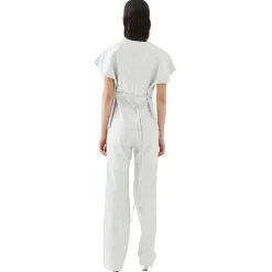 La Rando Tops-- Lezama Top - Lambskin Leather - White - Artisan Top - Luxury High Quality Leather - Avvenice