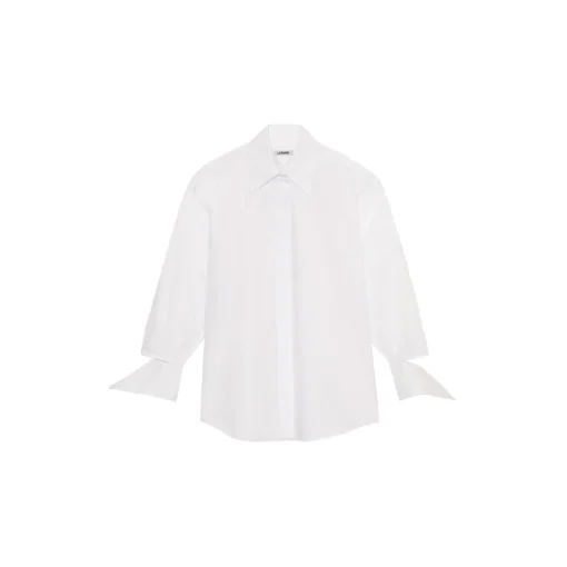 La Rando Shirts-- Longchamps Shirt - Cotton - White - Artisan Shirts - Luxury High Quality Leather - Avvenice