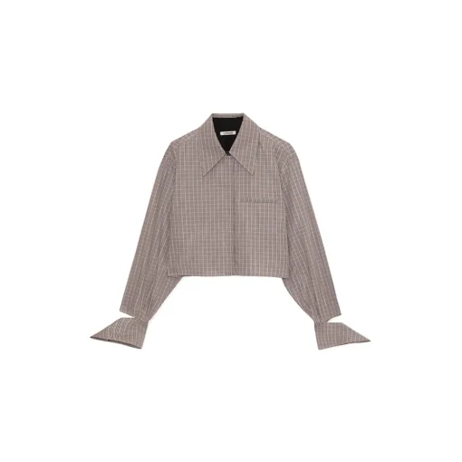 La Rando Shirts-- Obera Shirt - Cotton - Light Grey - Artisan Shirts - Luxury High Quality Leather - Avvenice
