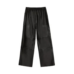 La Rando Trousers-- Pergamino Pants - Soft Lambskin - Black - Artisan Pants - Luxury High Quality Leather - Avvenice