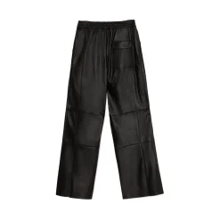 La Rando Trousers-- Pergamino Pants - Soft Lambskin - Black - Artisan Pants - Luxury High Quality Leather - Avvenice
