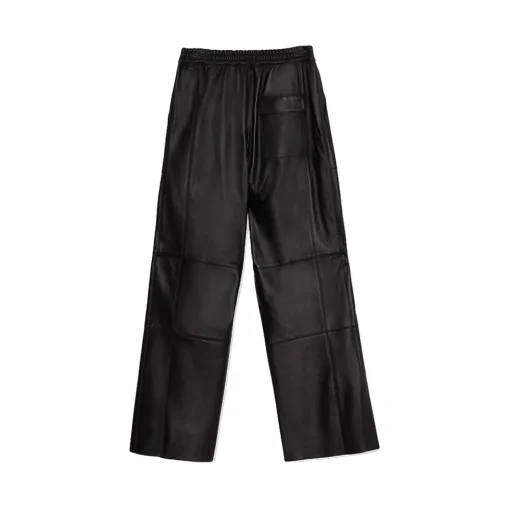 La Rando Trousers-- Pergamino Pants - Soft Lambskin - Black - Artisan Pants - Luxury High Quality Leather - Avvenice