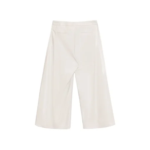La Rando Trousers-- Varela Pants - Soft Lambskin - White - Artisan Pants - Luxury High Quality Leather - Avvenice