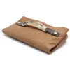 Laura B Bags-- Claudia Paper Case Clutch - Leather and Mesh Bag - Beige - Clutch Bag - Luxury High Quality Bag - Avvenice