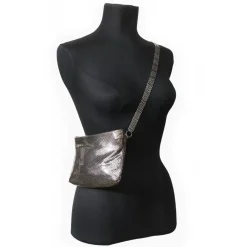 Laura B Bags-- Sam Body Bag - Shiny Dorè - Body Bag - Luxury High Quality Bag - Avvenice