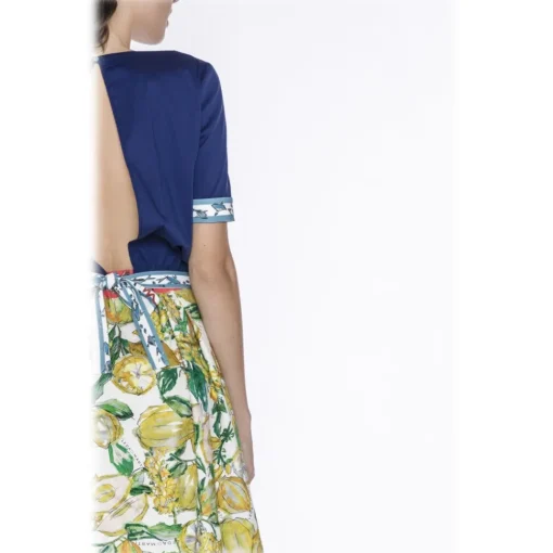 Leda Di Marti Skirts-- Grampo Long Skirt - Cedar Print - Haute Couture Made in Italy - Luxury High Quality Dress - Avvenice