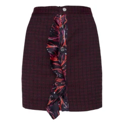 Leda Di Marti Skirts-- Jaquard Miniskirt - Leda Collection - Haute Couture Made in Italy - Luxury High Quality Skirt - Avvenice