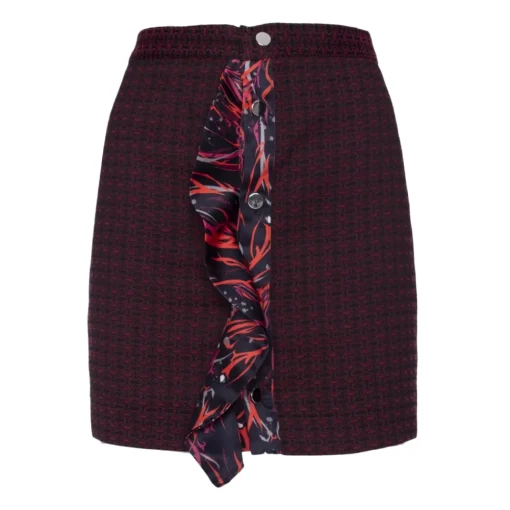 Leda Di Marti Skirts-- Jaquard Miniskirt - Leda Collection - Haute Couture Made in Italy - Luxury High Quality Skirt - Avvenice
