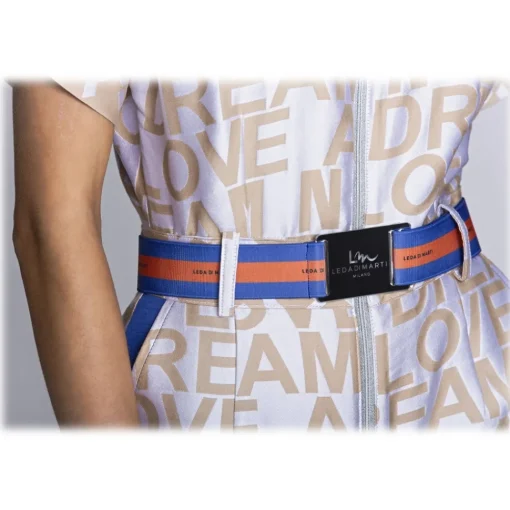 Leda Di Marti Belts-- Leda Triple Stripes Belt - Love a Dream - Haute Couture Made in Italy - Luxury High Quality Belt - Avvenice