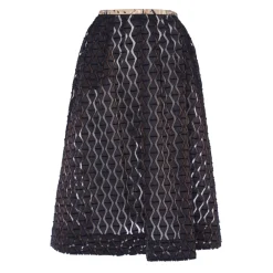 Leda Di Marti Skirts-- Midi Fenis - Length Skirt Jacquard - Leda Collection - Haute Couture Made in Italy - Luxury High Quality Skirt - Avvenice