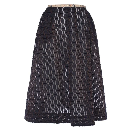 Leda Di Marti Skirts-- Midi Fenis - Length Skirt Jacquard - Leda Collection - Haute Couture Made in Italy - Luxury High Quality Skirt - Avvenice