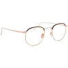 Linda Farrow Sunglasses & Eyewear-- 586 C4 Angular Optical Frames - Rose Gold - Eyewear - Avvenice