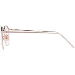 Linda Farrow Sunglasses & Eyewear-- 586 C4 Angular Optical Frames - Rose Gold - Eyewear - Avvenice