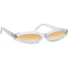 Linda Farrow Sunglasses & Eyewear-- 960 C3 Angular Sunglasses - Clear - Eyewear - Avvenice