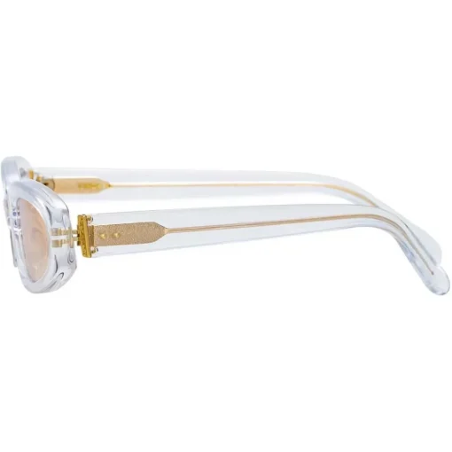 Linda Farrow Sunglasses & Eyewear-- 960 C3 Angular Sunglasses - Clear - Eyewear - Avvenice