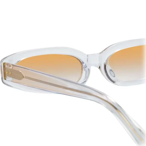 Linda Farrow Sunglasses & Eyewear-- 960 C3 Angular Sunglasses - Clear - Eyewear - Avvenice