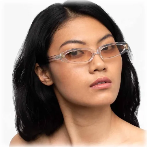 Linda Farrow Sunglasses & Eyewear-- 960 C3 Angular Sunglasses - Clear - Eyewear - Avvenice