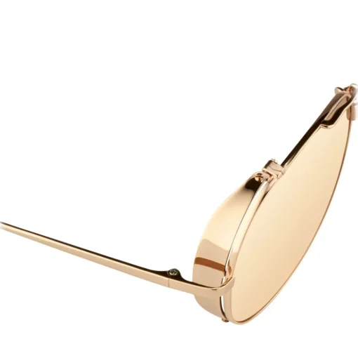 Linda Farrow Sunglasses & Eyewear-- 426 C3 Aviator Sunglasses - Rose Gold - Eyewear - Avvenice