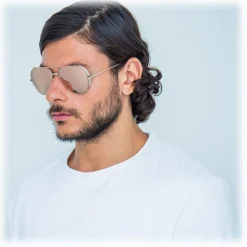 Linda Farrow Sunglasses & Eyewear-- 426 C3 Aviator Sunglasses - Rose Gold - Eyewear - Avvenice