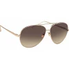 Linda Farrow Sunglasses & Eyewear-- 398 C3 Aviator Sunglasses - Matt Yellow Gold - Eyewear - Kendall Jenner - Alessandra Ambrosio - Avvenice