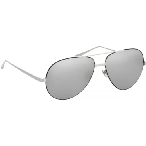 Linda Farrow Sunglasses & Eyewear-- 128 C5 Aviator Sunglasses - Yellow Gold - Eyewear - Alessandra Ambrosio Official - Avvenice