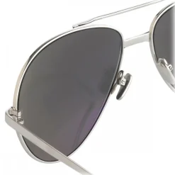 Linda Farrow Sunglasses & Eyewear-- 128 C5 Aviator Sunglasses - Yellow Gold - Eyewear - Alessandra Ambrosio Official - Avvenice