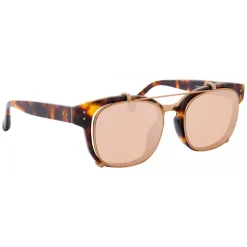 Linda Farrow Sunglasses & Eyewear-- 666 C3 Aviator Sunglasses - Rose Gold - Eyewear - Avvenice