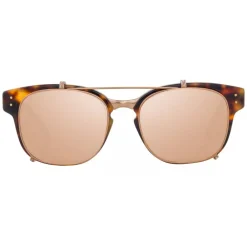 Linda Farrow Sunglasses & Eyewear-- 666 C3 Aviator Sunglasses - Rose Gold - Eyewear - Avvenice