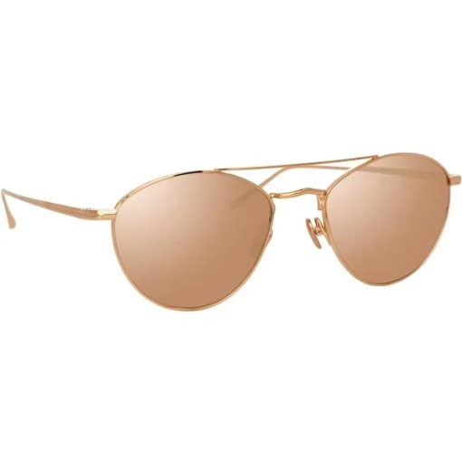 Linda Farrow Sunglasses & Eyewear-- 876 C3 Aviator Sunglasses - Rose Gold - Eyewear - Avvenice