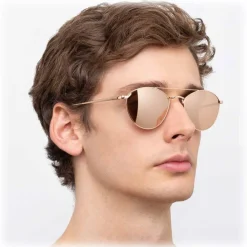 Linda Farrow Sunglasses & Eyewear-- 876 C3 Aviator Sunglasses - Rose Gold - Eyewear - Avvenice