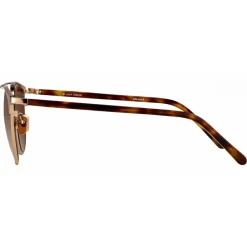 Linda Farrow Sunglasses & Eyewear-- 421 C7 Browline Sunglasses - Rose Gold - Eyewear - Karlie Kloss - Alessandra Ambrosio - Official - Avvenice