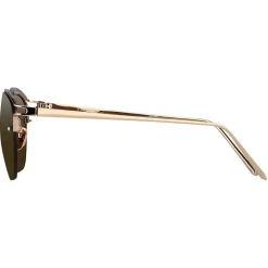 Linda Farrow Sunglasses & Eyewear-- 538 C6 Browline Sunglasses - Rose Gold - Eyewear - Avvenice