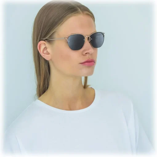 Linda Farrow Sunglasses & Eyewear-- 538 C6 Browline Sunglasses - Rose Gold - Eyewear - Avvenice