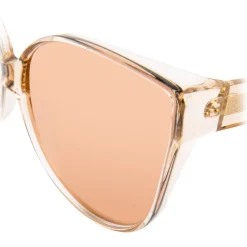 Linda Farrow Sunglasses & Eyewear-- 656 C5 Cat Eye Sunglasses - Ash - Eyewear - Avvenice