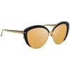 Linda Farrow Sunglasses & Eyewear-- 579 C2 Cat Eye Sunglasses - Black - Eyewear - Avvenice