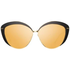 Linda Farrow Sunglasses & Eyewear-- 579 C2 Cat Eye Sunglasses - Black - Eyewear - Avvenice
