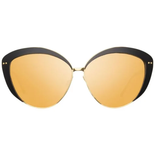 Linda Farrow Sunglasses & Eyewear-- 579 C2 Cat Eye Sunglasses - Black - Eyewear - Avvenice