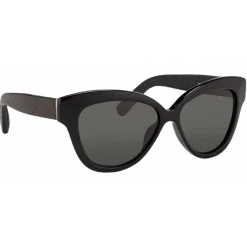 Linda Farrow Sunglasses & Eyewear-- 379 C3 Cat Eye Sunglasses - Black - Eyewear - Avvenice
