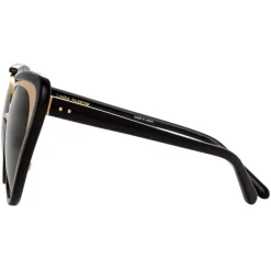 Linda Farrow Sunglasses & Eyewear-- 736 C1 Cat Eye Sunglasses - Black - Eyewear - Avvenice