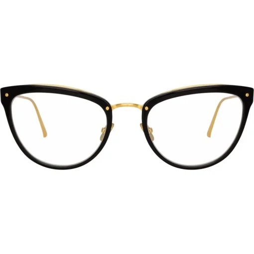 Linda Farrow Sunglasses & Eyewear-- 683 C10 Cat Eye Optical Frames - Black - Eyewear - Avvenice