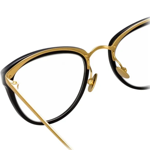 Linda Farrow Sunglasses & Eyewear-- 683 C10 Cat Eye Optical Frames - Black - Eyewear - Avvenice