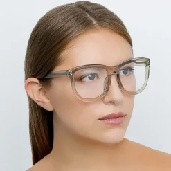 Linda Farrow Sunglasses & Eyewear-- 712 C15 D-Frame Optical - Truffle - Eyewear - Avvenice