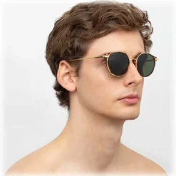 Linda Farrow Sunglasses & Eyewear-- 911 C2 D-Frame Sunglasses - Tortoiseshell - Eyewear - Avvenice