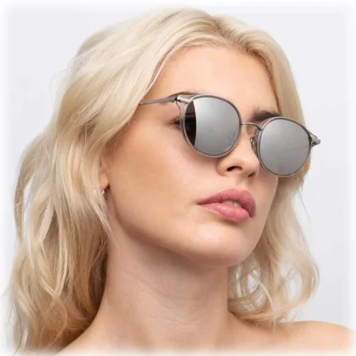Linda Farrow Sunglasses & Eyewear-- 911 C5 D-Frame Sunglasses - Truffle - Eyewear - Avvenice