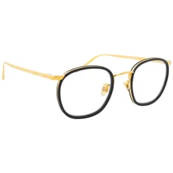 Linda Farrow Sunglasses & Eyewear-- 562 C8 Oval Optical Frames - Black - Eyewear - Avvenice