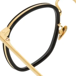 Linda Farrow Sunglasses & Eyewear-- 562 C8 Oval Optical Frames - Black - Eyewear - Avvenice