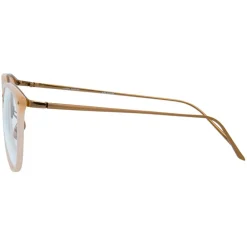 Linda Farrow Sunglasses & Eyewear-- 251 C56 Oval Optical Frames - Milky Peach - Eyewear - Avvenice